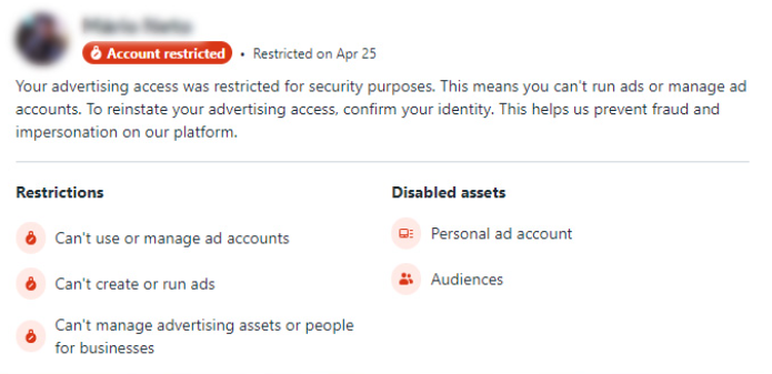 facebook账户被限制的影响及限制类型