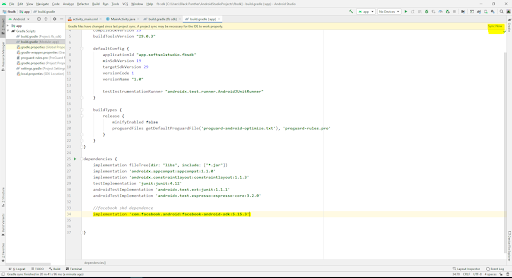 第 3 步:集成 Facebook SDK到应用/步骤4 第 3 步:集成 Facebook SDK到应用/步骤4