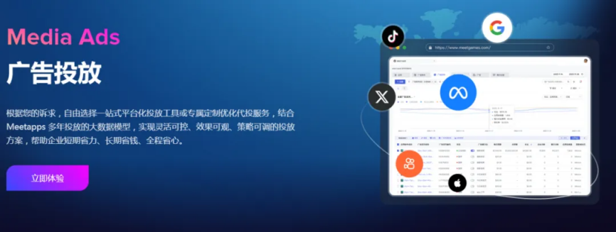 Meetgames平台广告投放管理功能